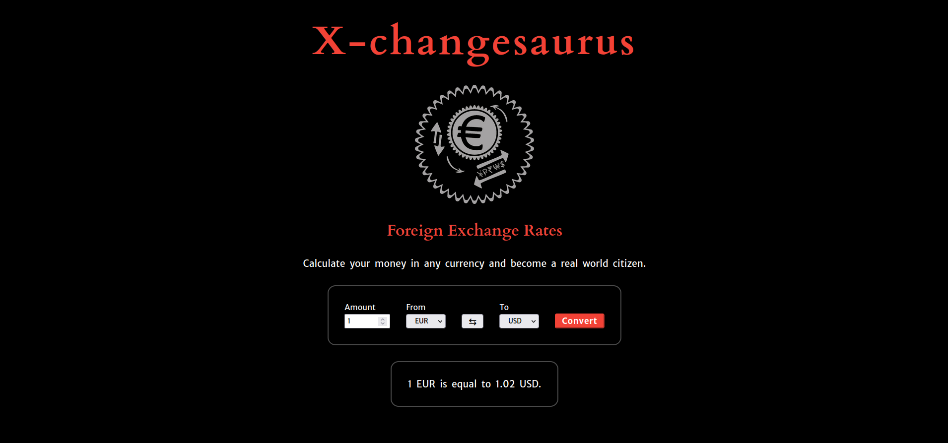 Image of X-changesaurus website.